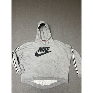 Nike District 72 Hoodie Gray Pullover Sweatshirt Womens Sz‎ L Large 545598